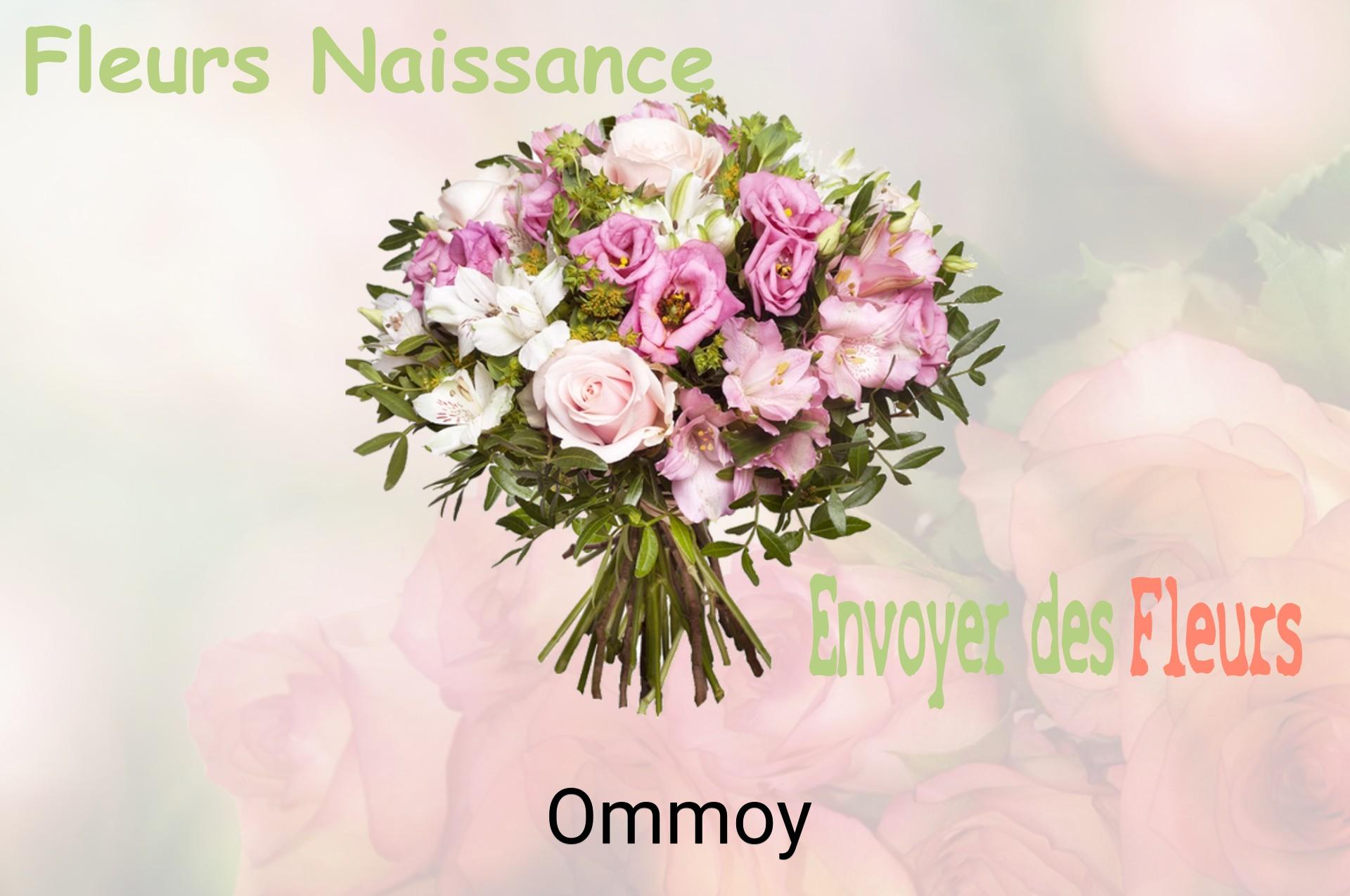 Bouquet de fleurs de naissance livré à Ommoy